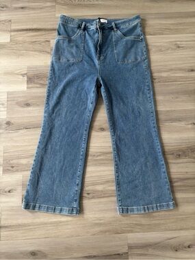 Risen Jeans 3XL Classic Blue High-Rise Wide Leg Jeans